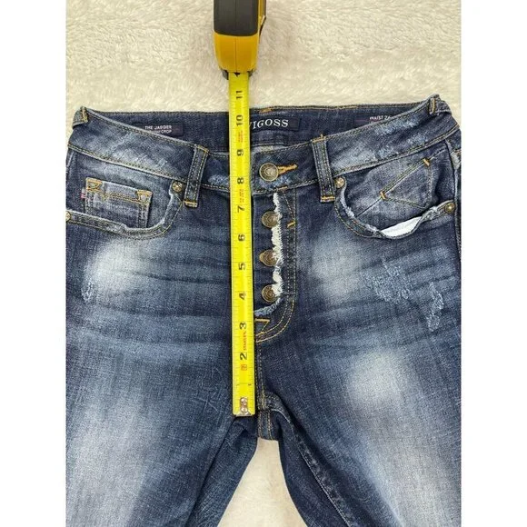 Vigoss Jagger Straight Crop Jeans 26x26 High Rise Button Fly - Picture 7 of 8
